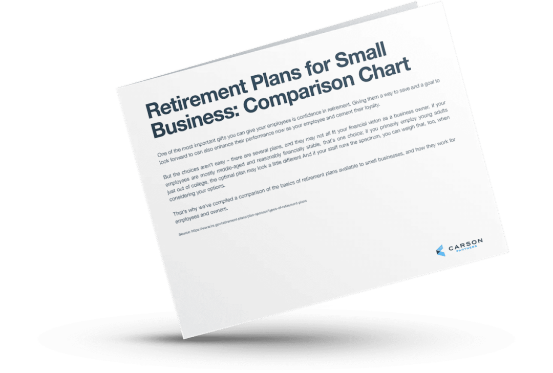 Retirement Plans for Small Business Comparison Chart — Barnes Wealth